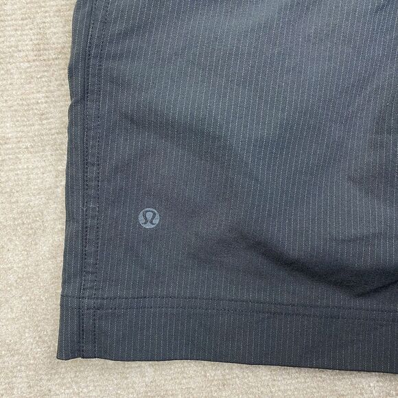 Lululemon Commuter Performance Stretch Golf Chino Shorts Mens 30 Black - Picture 9 of 15